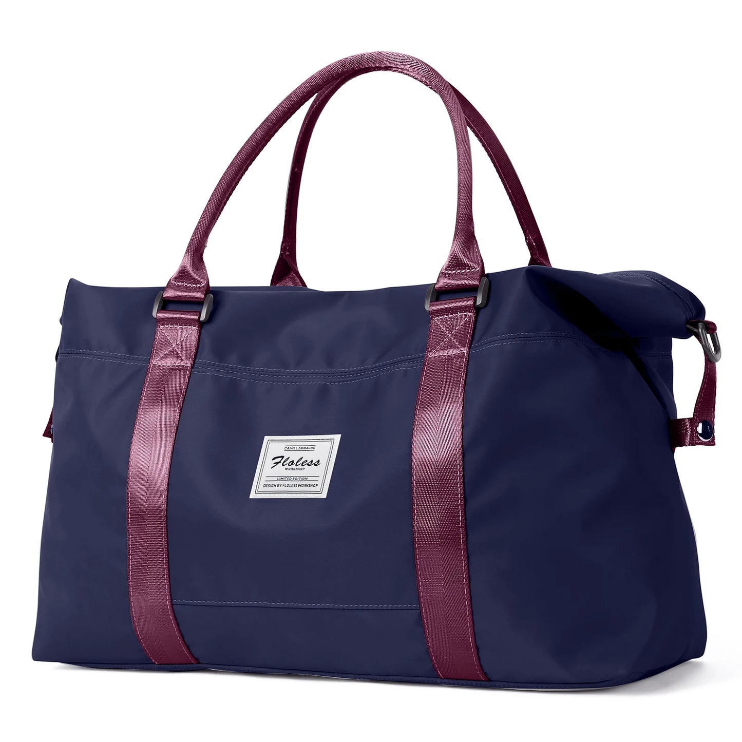 Gym Bag for Women, Carry on Weekender Overnight Bag, Travel Duffel Bags with Trolley Sleeve,Personal Item Workout Dance Tote Bag - Fields Of Fitness