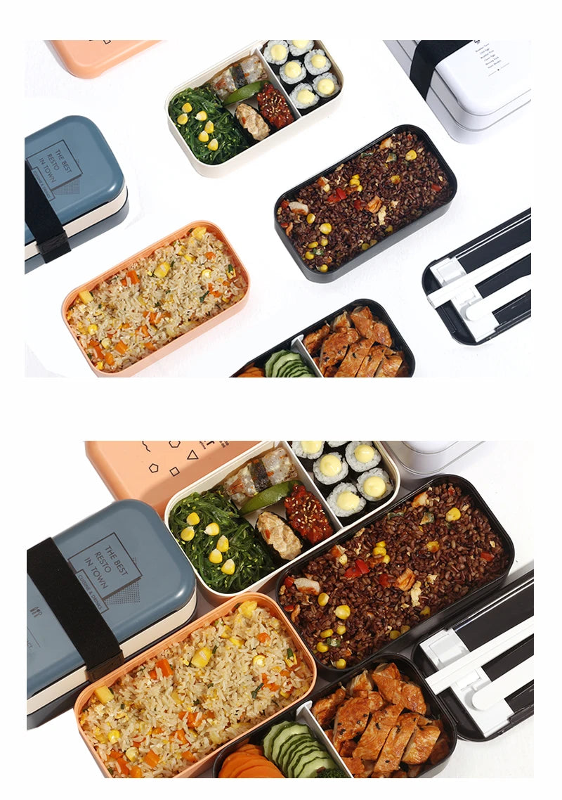 lunch box eco friendly food container bento Microwave heated lunch box for kids health food box lunchbox meal prep containers - Fields Of Fitness