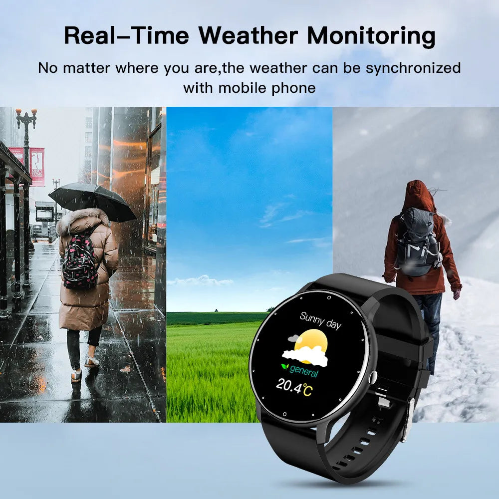 2025 Smartwatch Full Touch Screen Watches Sport Fitness Tracker IP68 Waterproof Bluetooth Call Smart Watch for Xiaomi Man Woman - Fields Of Fitness