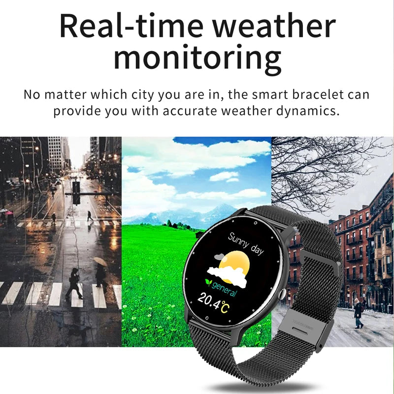 LIGE 2025 Smart watch Ladies Full touch Screen Sports Fitness watch IP67 waterproof Bluetooth For Android iOS Smart watch Female - Fields Of Fitness