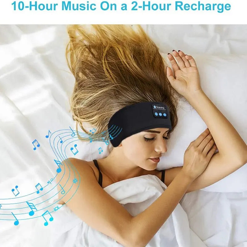 Fone Bluetooth Earphones Sports Sleeping Headband Elastic Wireless Headphones Music Eye Mask Wireless Bluetooth Headset Headband - Fields Of Fitness