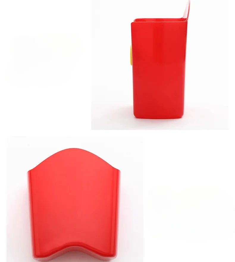 Portable Plastic French Fries Cup Snack Organizer Food Grade PP Salad Cup Square Salad Bowl - Fields Of Fitness