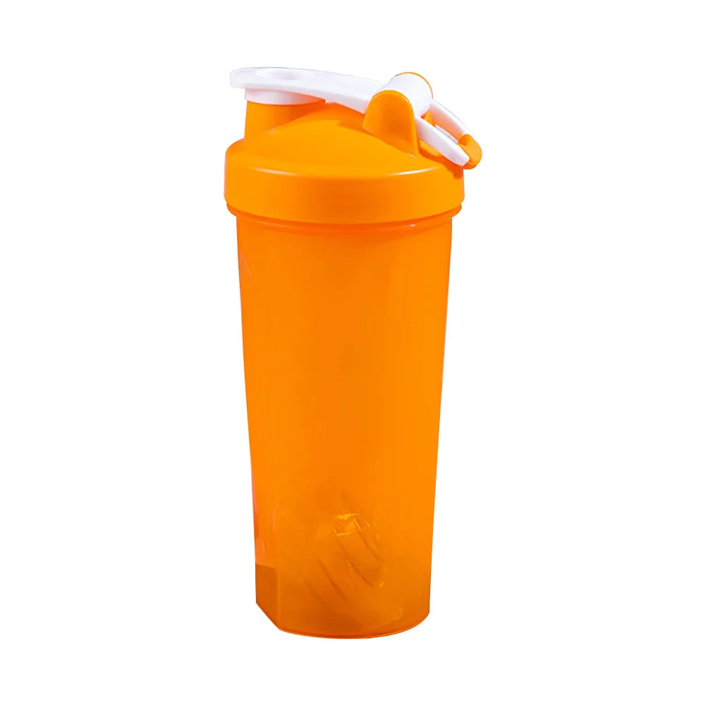 600ML Portable Protein Powder Shaker Bottle Leak Proof Water Bottle for Gym Fitness Training Sport Mixing Cup with Scale - Fields Of Fitness