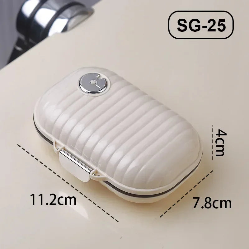 Pill Box Mini Pill Organizer Travel Essentials 7 Compartment Medicine Pill Case Medicine Organizer Medication Dropshiping - Fields Of Fitness