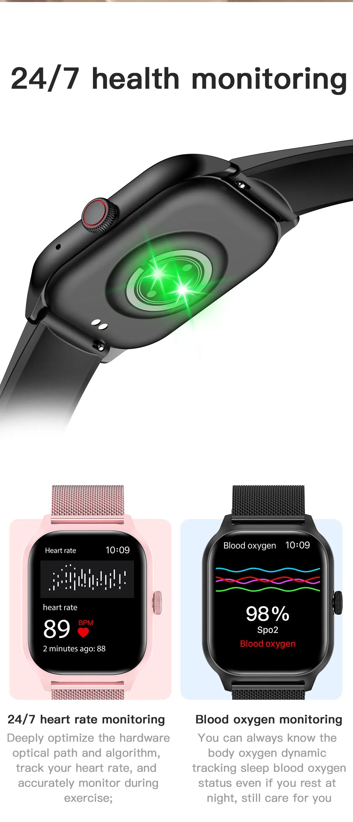 Smart Watches For Man Woman 2.01 Bluetooth Call Music Fitness Sports Waterproof With Sleep Heart Rate Monitor Smartwatch 2025 - Fields Of Fitness