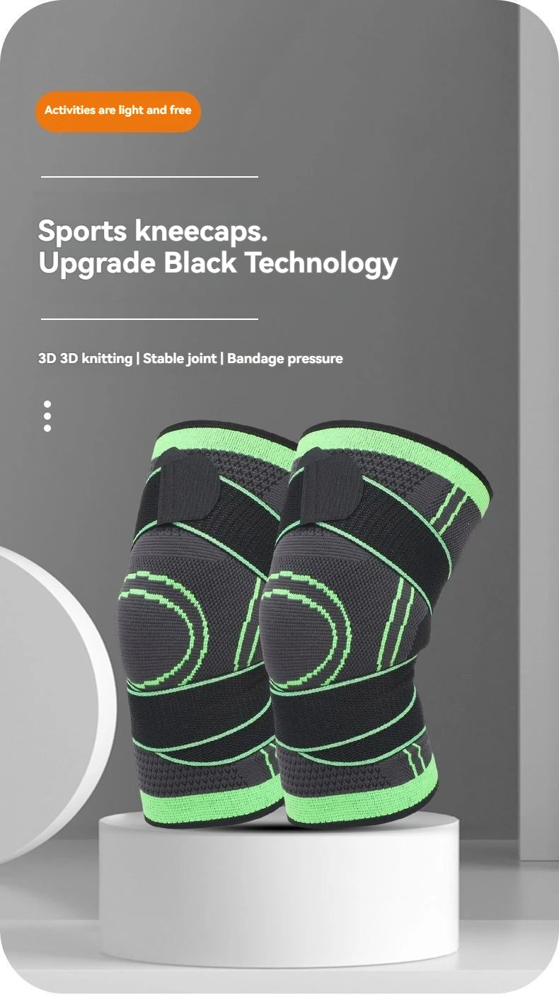 1pc Breathable Compression Knee Brace For Sports, AndJoint Support - High Elastic Knee Pad Protector For Fitness,Weightlifting - Fields Of Fitness