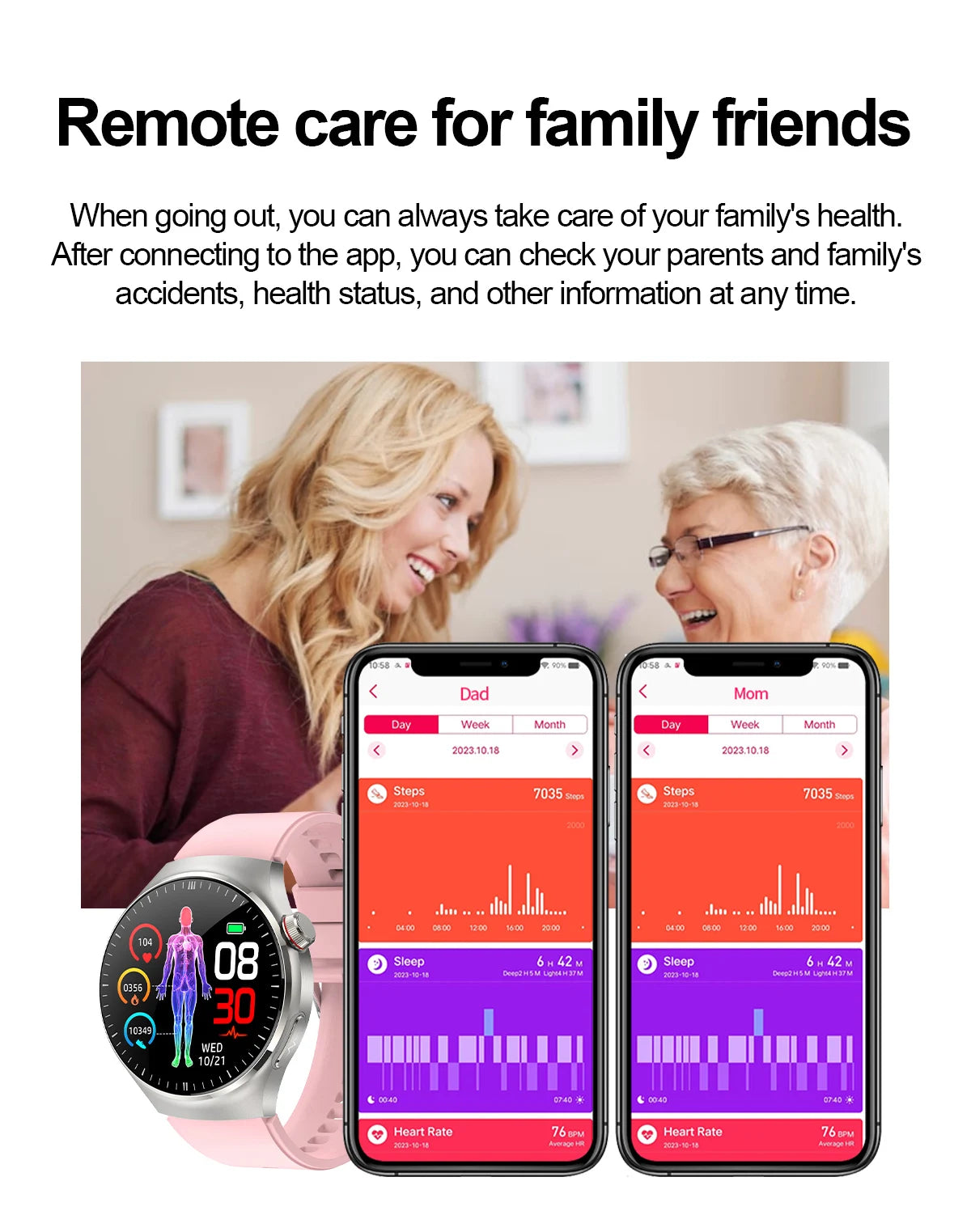2025 New Nursing Grade Smart Watch Blood oxygen Blood Lipid Uric Acid ECG+PPG Body Temperature Bluetooth Call Health Smartwatch - Fields Of Fitness