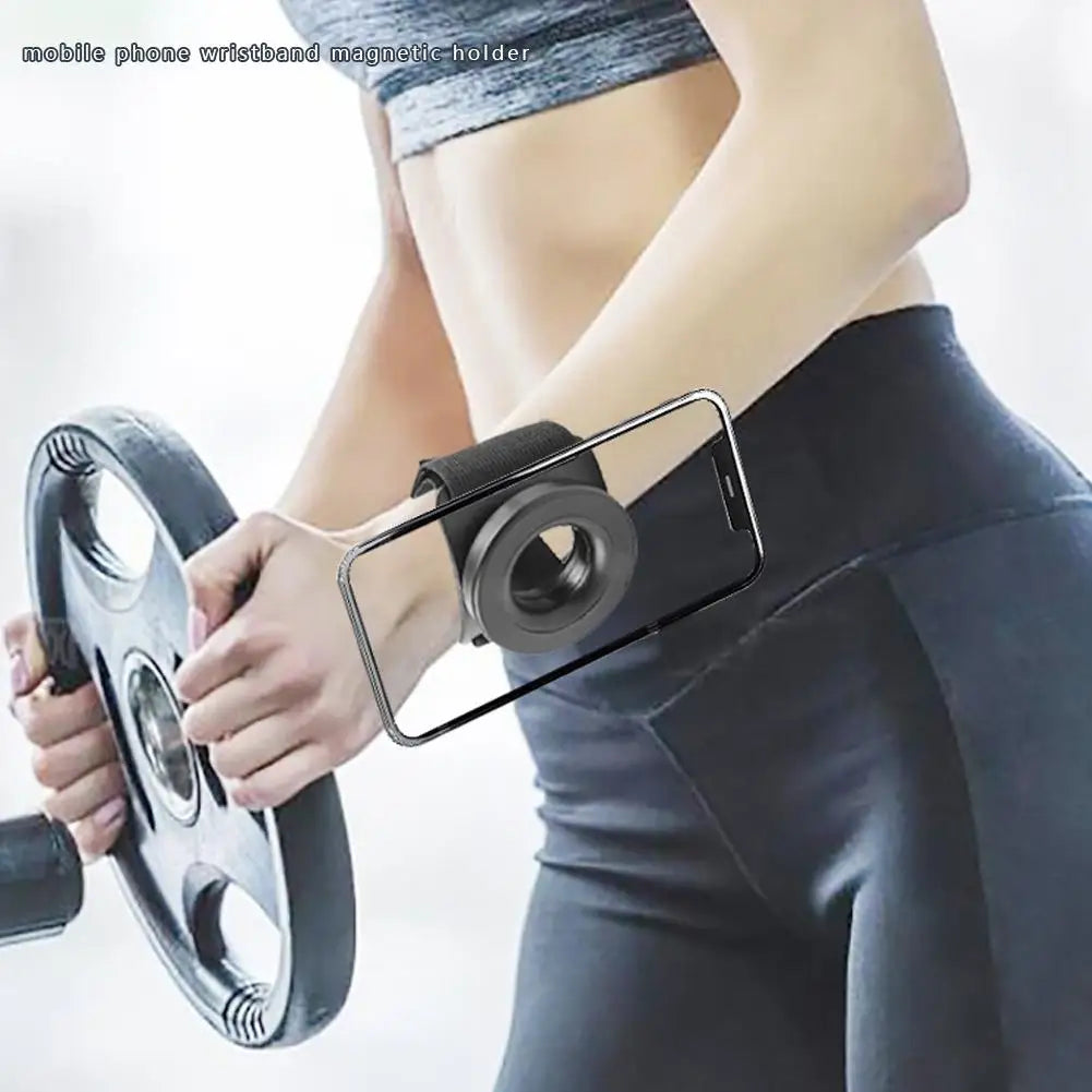 Wrist Strap Magnetic Phone Holder Universal Suitable For Navigation And Sports Easy To Disassemble With Anti Loss Rope - Fields Of Fitness