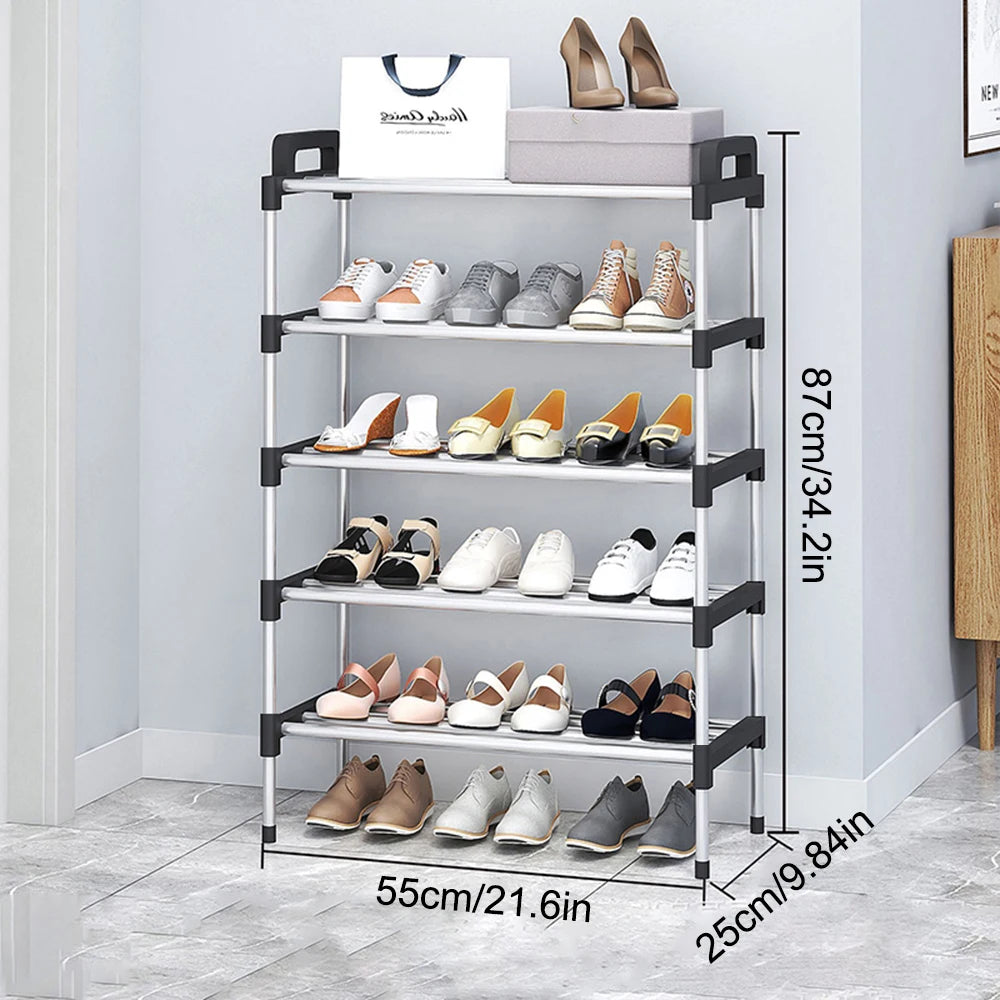 3-7Floor Simple Shoe Rack Multi Layer Dustproof Household Doorstep Shoe Cabinet Storage Space Saving Assembly Of Small Shoe Rack - Fields Of Fitness