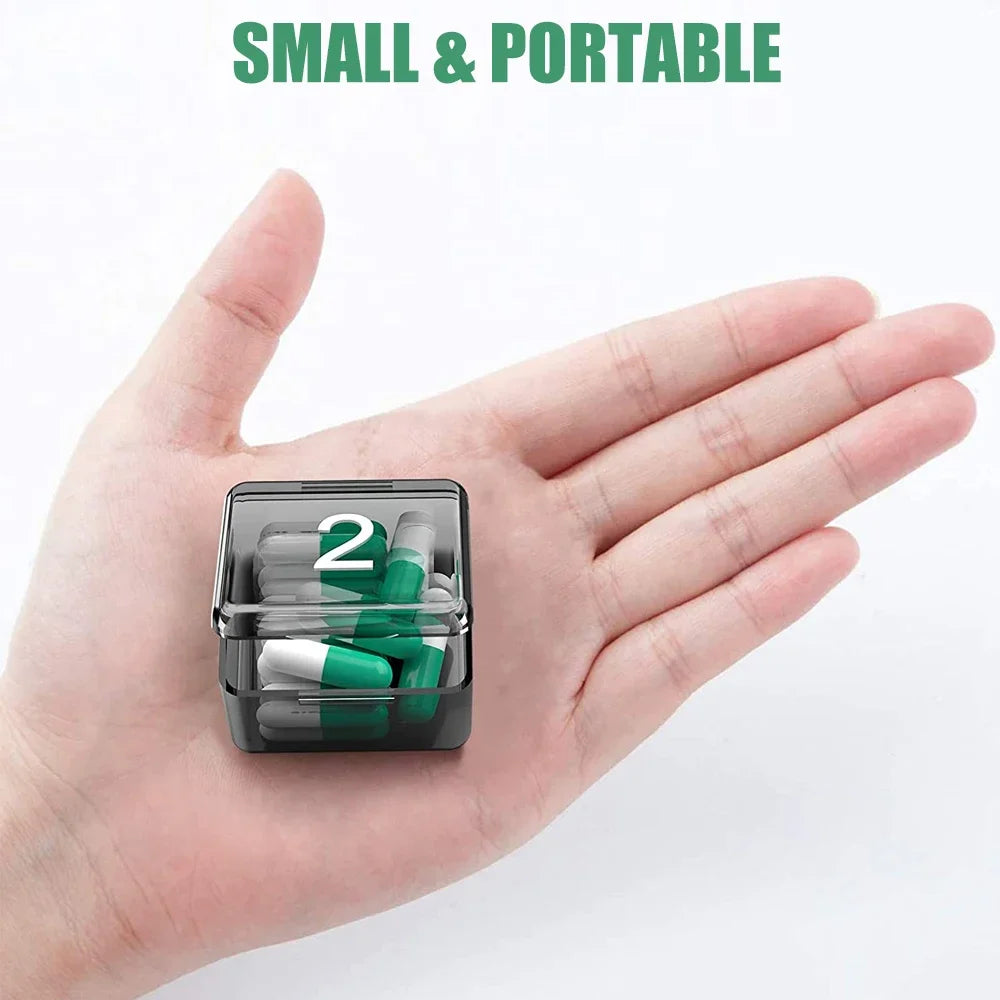 Pill Organizer Once a Day,30 Day Pill Organizer Box,Large Compartments Portable Case for Travel,Month Medicine Organizer - Fields Of Fitness