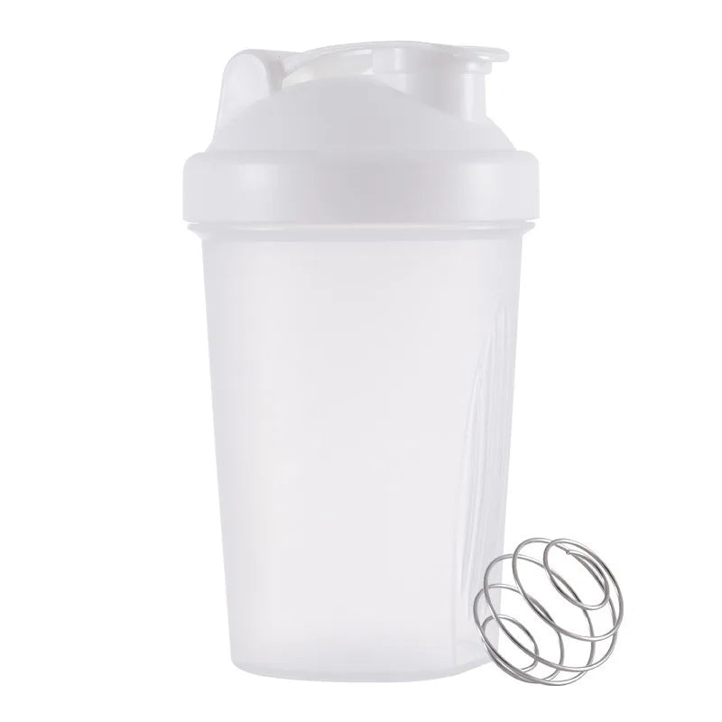 400ML Portable Protein Powder Shaker Bottle Leak Proof Water Bottle for Gym Fitness Training Sport Shaker Mixing Cup with Scale - Fields Of Fitness