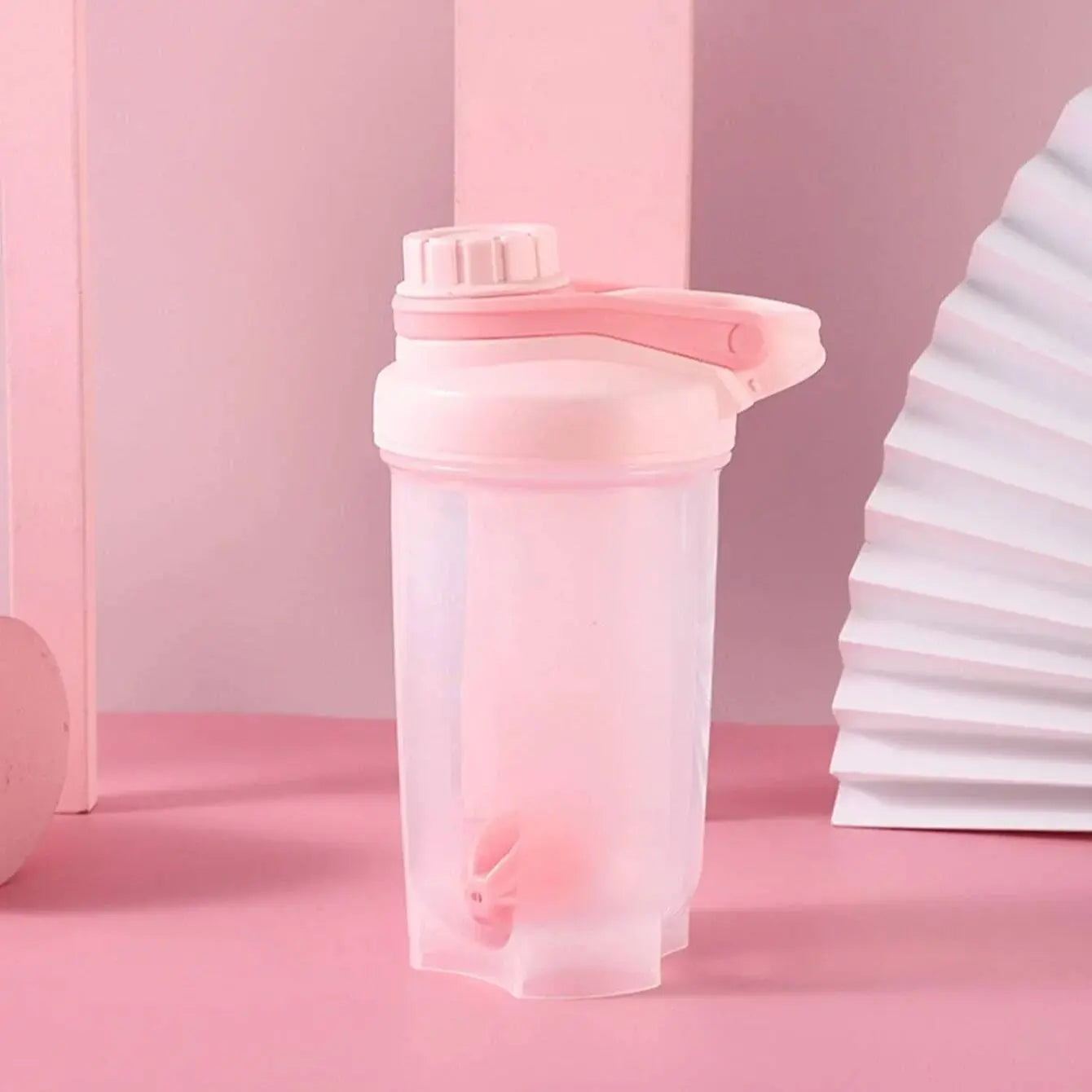 1pc 16.9oz/500ml Shaker Protein Bottle Powder Shake Cup Water Bottle Plastic Mixing Cup Body Building Exercise Bottle - Fields Of Fitness