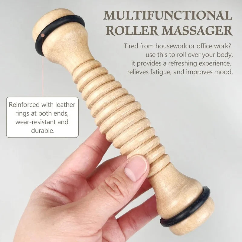 1pc wooden foot massager-foot massage roller for relaxing and relieving pressure. - Fields Of Fitness