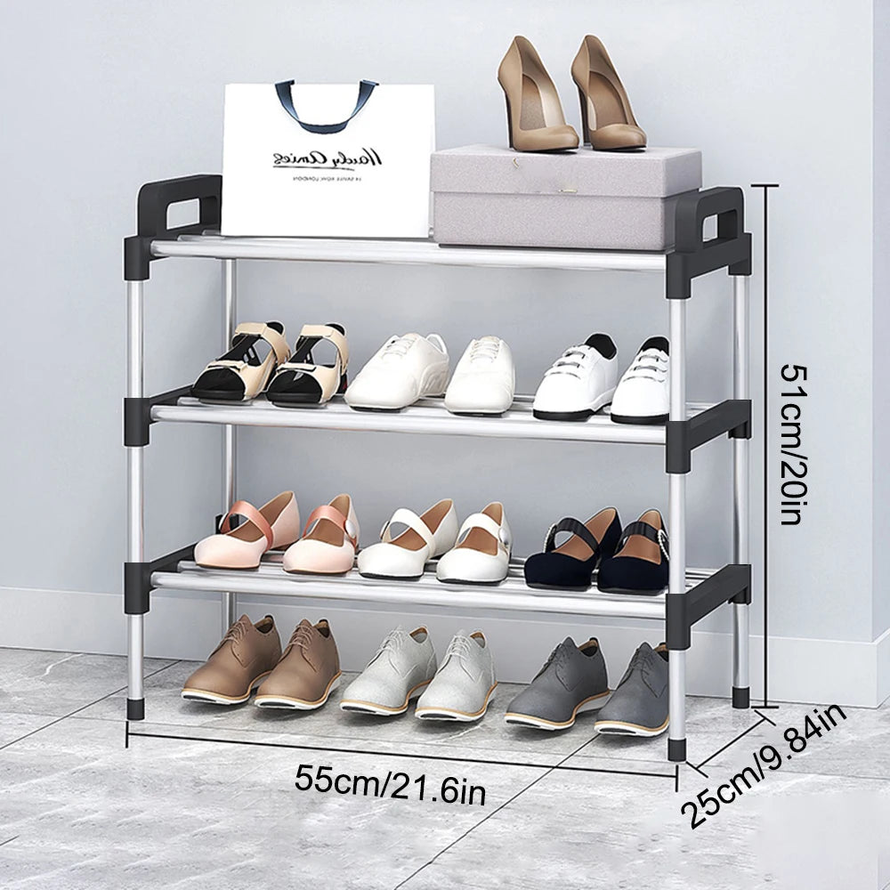3-7Floor Simple Shoe Rack Multi Layer Dustproof Household Doorstep Shoe Cabinet Storage Space Saving Assembly Of Small Shoe Rack - Fields Of Fitness