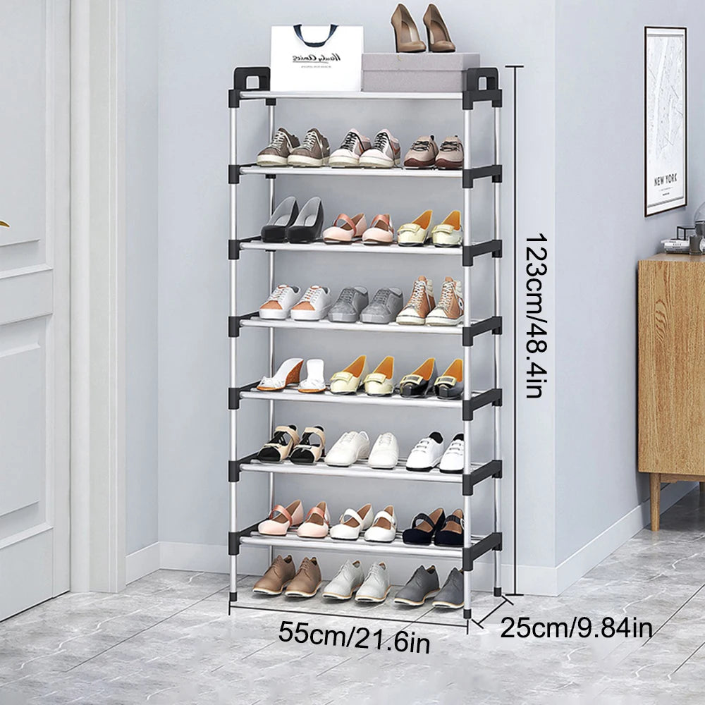 3-7Floor Simple Shoe Rack Multi Layer Dustproof Household Doorstep Shoe Cabinet Storage Space Saving Assembly Of Small Shoe Rack - Fields Of Fitness
