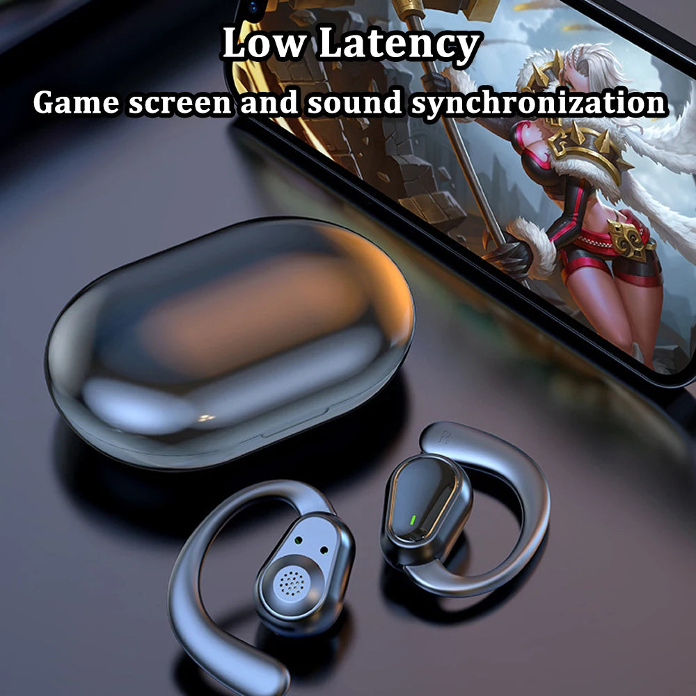 Bluetooth 5.3 Headphones Ear Hook Earphones Wireless Earphones HiFi Stereo Waterproof Headset Noise Reduction Earbuds for Xiaomi - Fields Of Fitness