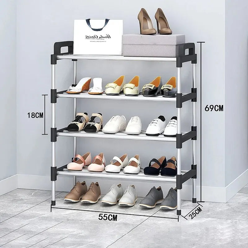 3-7Floor Simple Shoe Rack Multi Layer Dustproof Household Doorstep Shoe Cabinet Storage Space Saving Assembly Of Small Shoe Rack - Fields Of Fitness