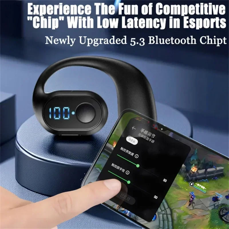Bluetooth 5.3 Headphone TWS Wireless Ear Hook Earphone HiFi Stereo Noise Reduction Headset Waterproof Earbud for Huawi Xiami - Fields Of Fitness