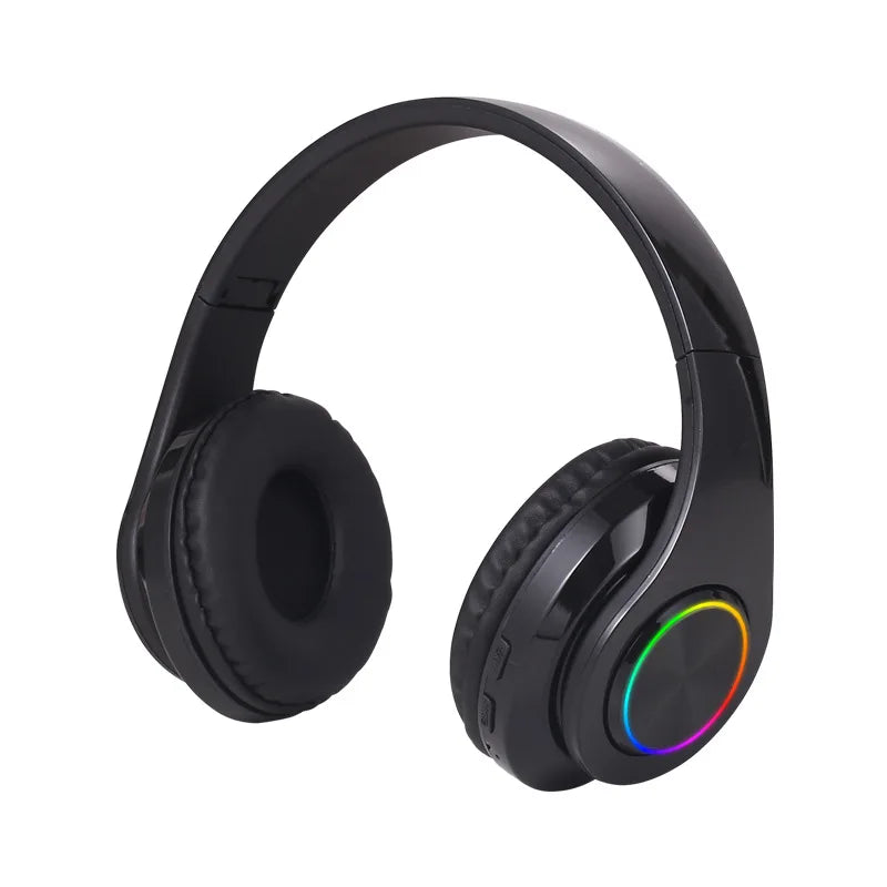 Wireless Bluetooth 5.0 Headphone With Microphone On-Ear Headset Stereo Sound Earphones Sports Gaming Foldable Headphones Game - Fields Of Fitness