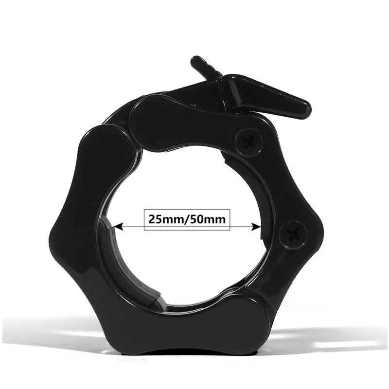 1“/2" Dumbbell Clips Barbell Clamp Collars Quick Release Standard Barbell Clip Non-Slip Lock for Gym Weightlifting Powerlifting - Fields Of Fitness
