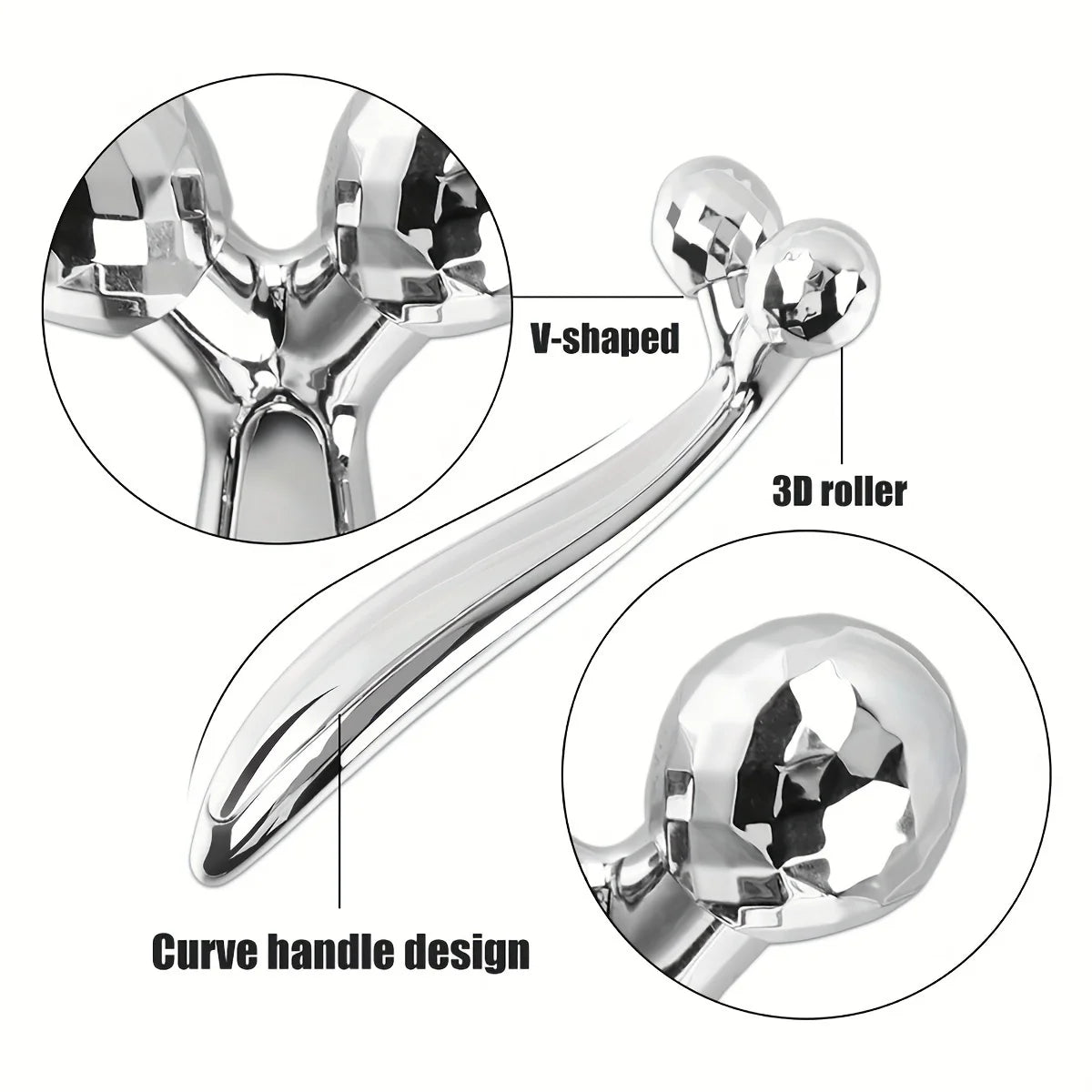 3D Roller Massager Y Shape 360 Rotate Thin Face Body Slimming Shaping Muscles Relaxation Wrinkle Remover Facial Massager Tools - Fields Of Fitness