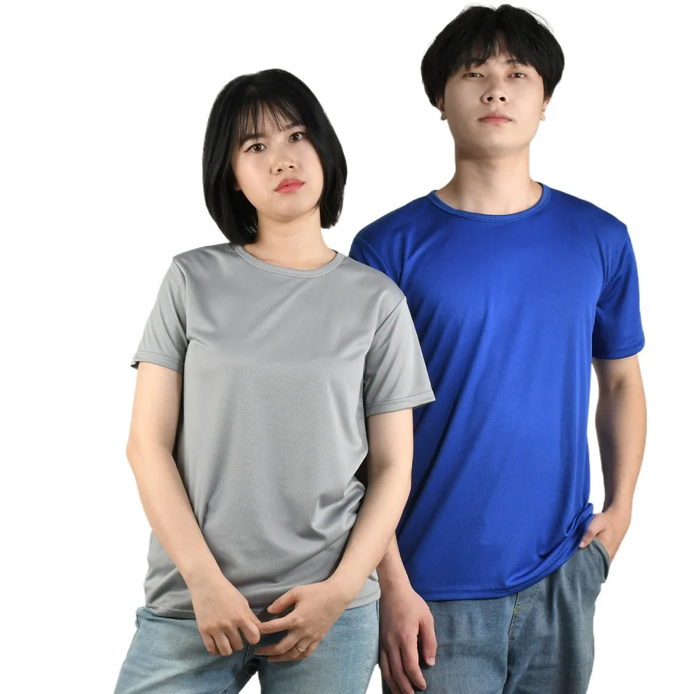 Quick Dry Tops T shirt For Women Short Sleeve Loose Fit Running Sports Fitness Tees Men's Casual Tshirt Jersey Woman GYM T-shirt - Fields Of Fitness