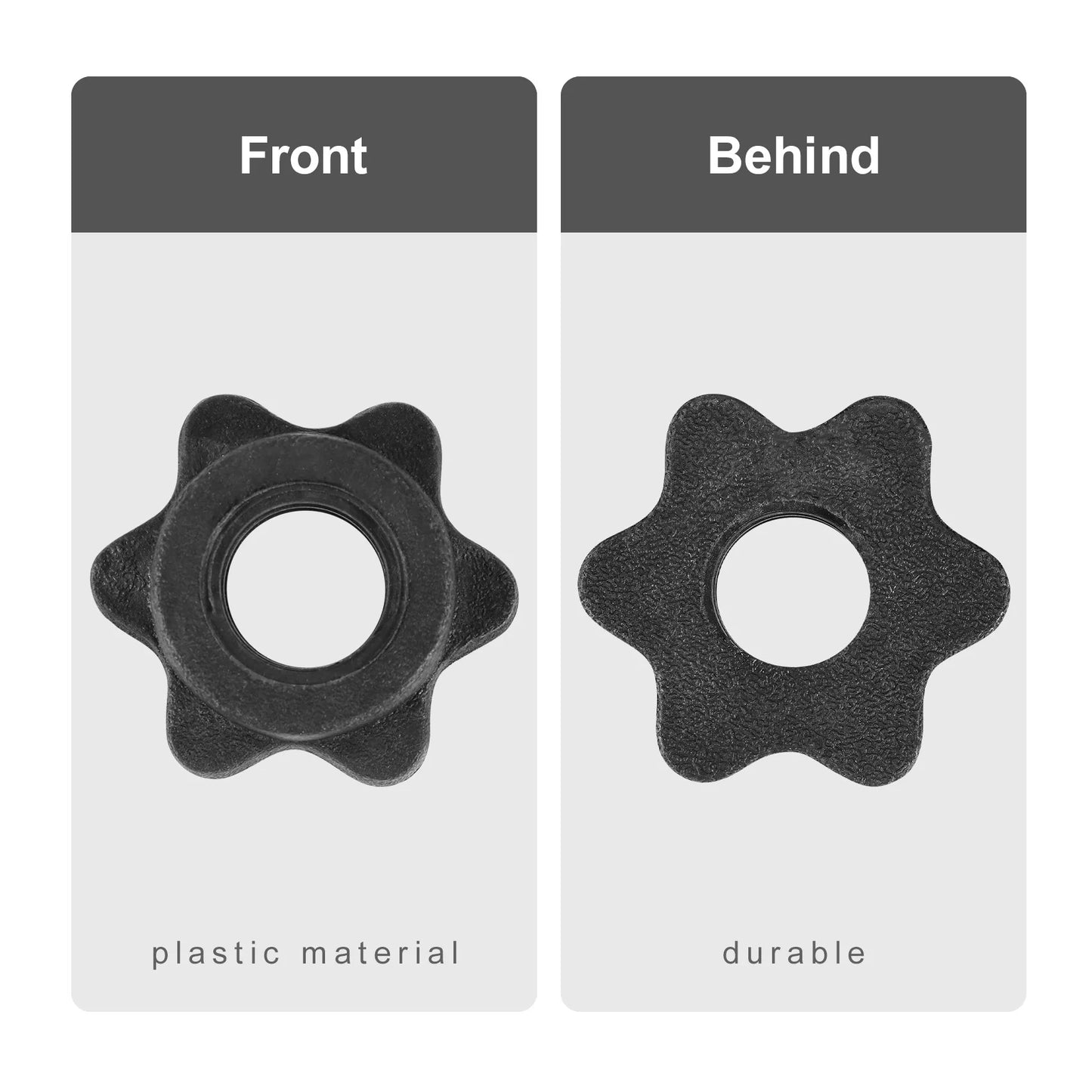 1 Pairs Dumbbell Hex Nut,Dumbbell Rod Nut,Spinlock Collars for Barbells Bars Training Sports - Fields Of Fitness