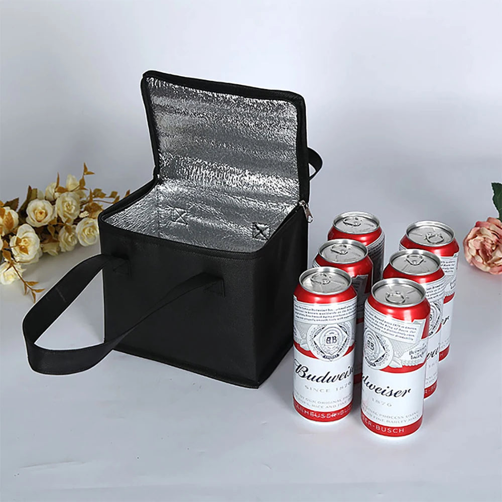 Portable Lunch Cooler Bag Folding Insulation Picnic Ice Pack Food Thermal Bag Drink Carrier Insulated Bags Beer Delivery Bag - Fields Of Fitness