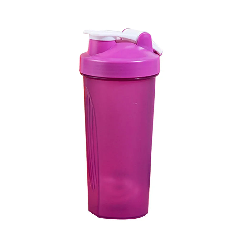 600ml Protein Powder Shaker Bottle Portable Shake Cup for Gym Ffitness Sport Shaker Mixing Cup W/ Scale Leak Proof Water Bottle - Fields Of Fitness