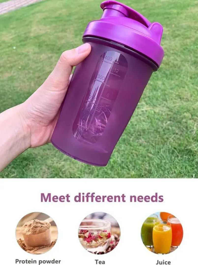 Leeseph Shaker Bottle with Shaker Balls Leak Proof Drink Shaker Bottle for Shake and Pre Work Out Best Shaker Cup (BPA free) - Fields Of Fitness