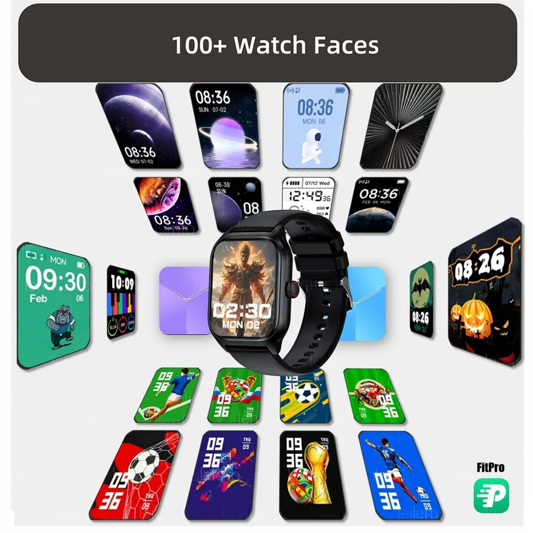 Smart Watches For Man Woman 2.01 Bluetooth Call Music Fitness Sports Waterproof With Sleep Heart Rate Monitor Smartwatch 2025 - Fields Of Fitness