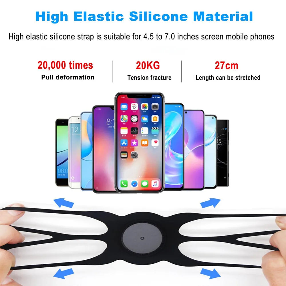 Running Armband Wristband Bracke 360 ° Rotatable Phone Holder Suitable For 4-7-inch Smartphones Card Pocket For Running Bicycles - Fields Of Fitness