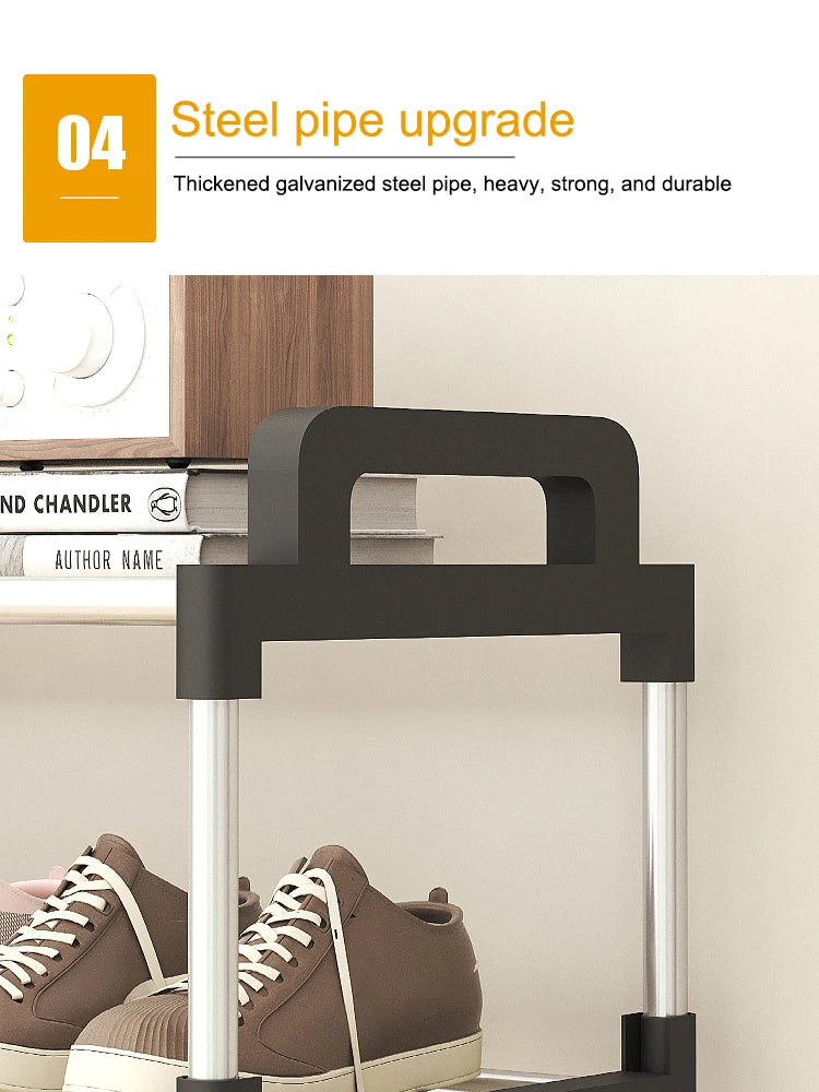 3-7Floor Simple Shoe Rack Multi Layer Dustproof Household Doorstep Shoe Cabinet Storage Space Saving Assembly Of Small Shoe Rack - Fields Of Fitness
