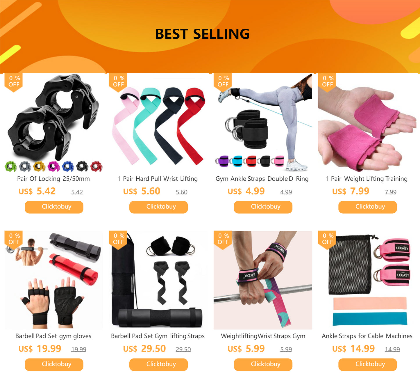 1“/2" Dumbbell Clips Barbell Clamp Collars Quick Release Standard Barbell Clip Non-Slip Lock for Gym Weightlifting Powerlifting - Fields Of Fitness