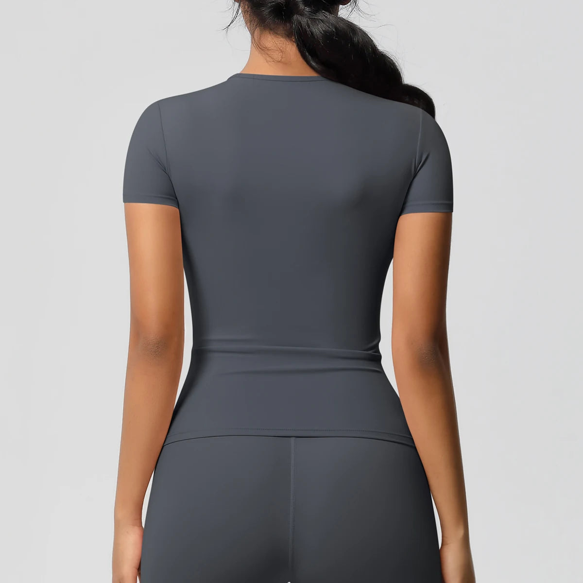 Workout Dry Fit Breathable High Elastic Sports Top Gym Fitness Wear T-shirt Women Casual Outdoor Top - Fields Of Fitness