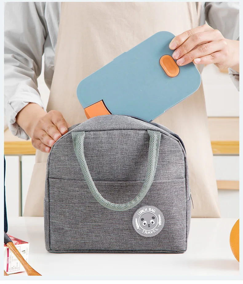 Insulated Lunch Bag Insulation Bento Pack Aluminum Foil Rice Bag Meal Pack Ice Pack Student Bento Lunch Handbag Insulation - Fields Of Fitness