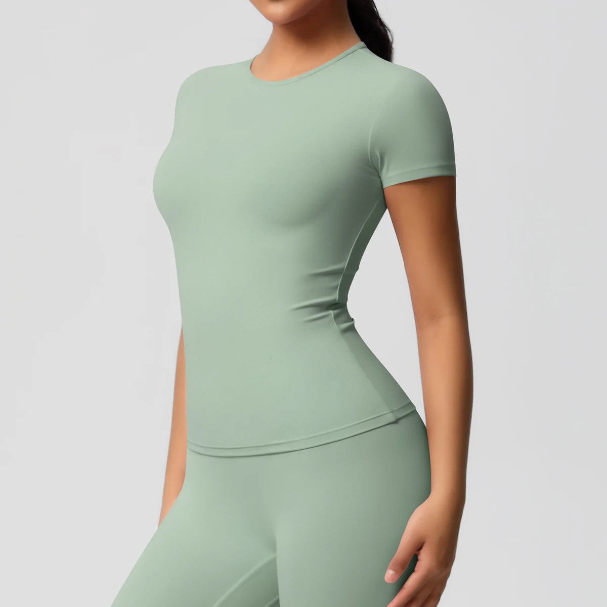 Workout Dry Fit Breathable High Elastic Sports Top Gym Fitness Wear T-shirt Women Casual Outdoor Top - Fields Of Fitness