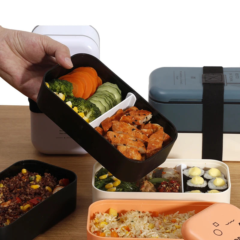 lunch box eco friendly food container bento Microwave heated lunch box for kids health food box lunchbox meal prep containers - Fields Of Fitness