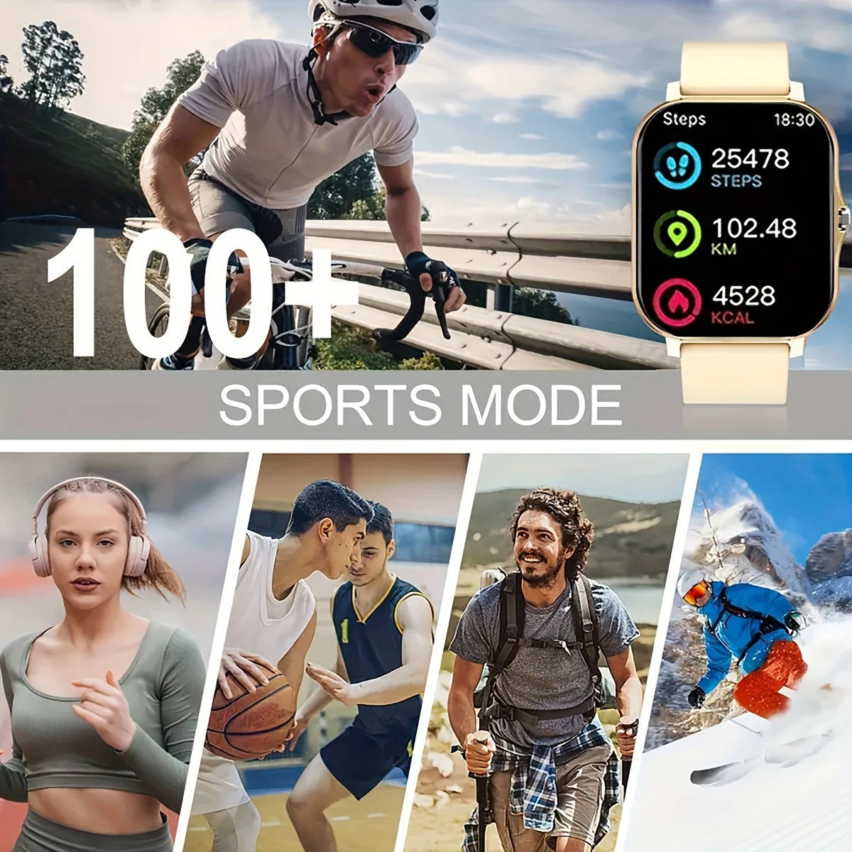 Smart Watches 2025 For Man Women Bluetooth Message Notification Smarthwhatch 1.91'' Display Fitness Tracker Smartwatch Android - Fields Of Fitness