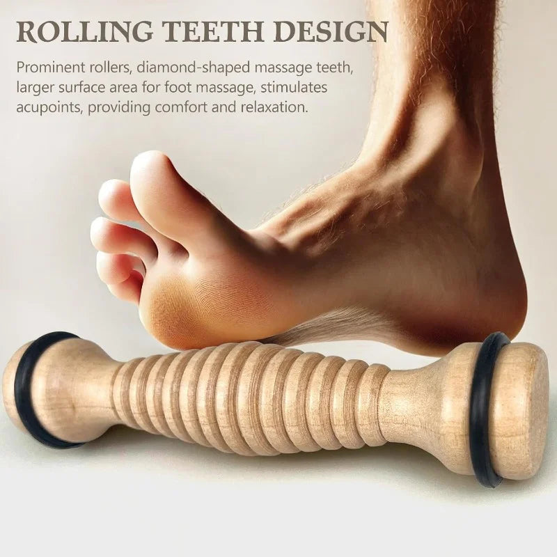 1pc wooden foot massager-foot massage roller for relaxing and relieving pressure. - Fields Of Fitness