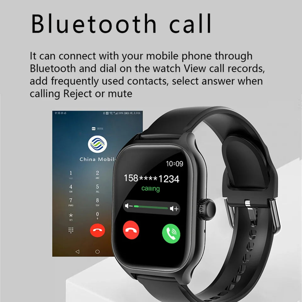Smart Watch For Men Women Gift Full Touch Screen Sport Fitness Watches BT Call Digital Smartwatch Wristwatch For Xiaomi 2024 New - Fields Of Fitness