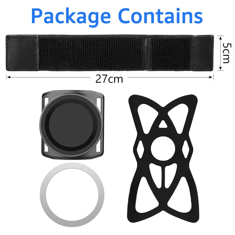 Armband Wristband Mobile Phone Holder Magnetic Wrist Strap Phone Mount Stand for iPhone 16 MagSafe Xiaomi for Cycling Hiking Gym - Fields Of Fitness