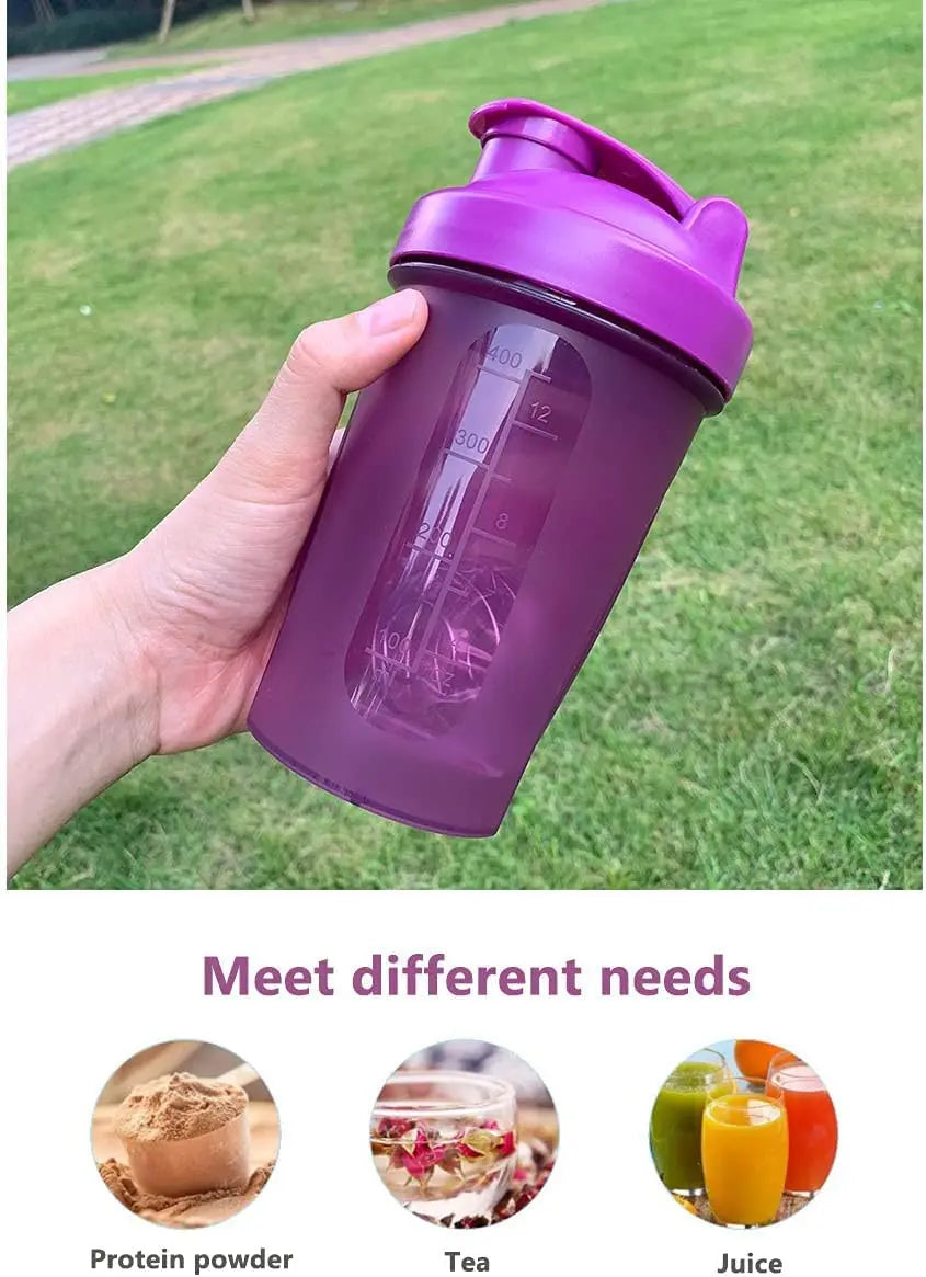 Leeseph Shaker Bottle with Shaker Balls Leak Proof Drink Shaker Bottle for Shake and Pre Work Out Best Shaker Cup (BPA free) - Fields Of Fitness