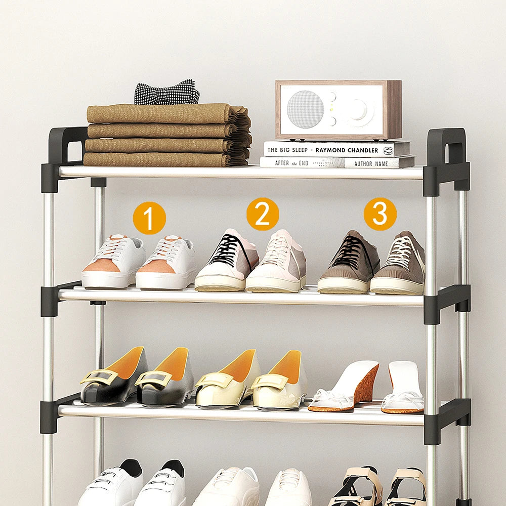 3-7Floor Simple Shoe Rack Multi Layer Dustproof Household Doorstep Shoe Cabinet Storage Space Saving Assembly Of Small Shoe Rack - Fields Of Fitness