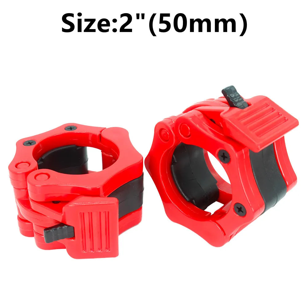 1“/2" Dumbbell Clips Barbell Clamp Collars Quick Release Standard Barbell Clip Non-Slip Lock for Gym Weightlifting Powerlifting - Fields Of Fitness