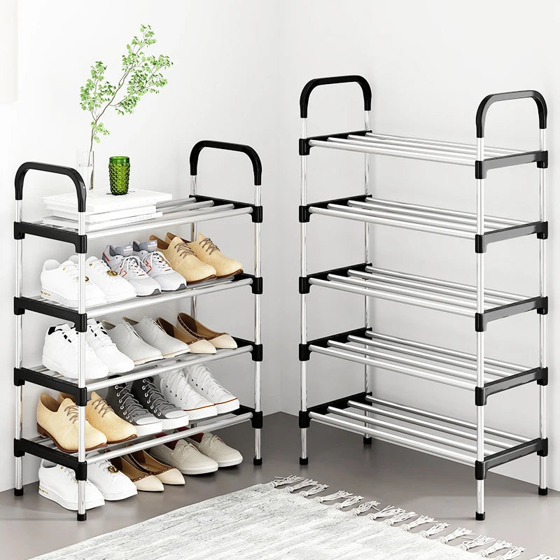 3-7Floor Simple Shoe Rack Multi Layer Dustproof Household Doorstep Shoe Cabinet Storage Space Saving Assembly Of Small Shoe Rack - Fields Of Fitness