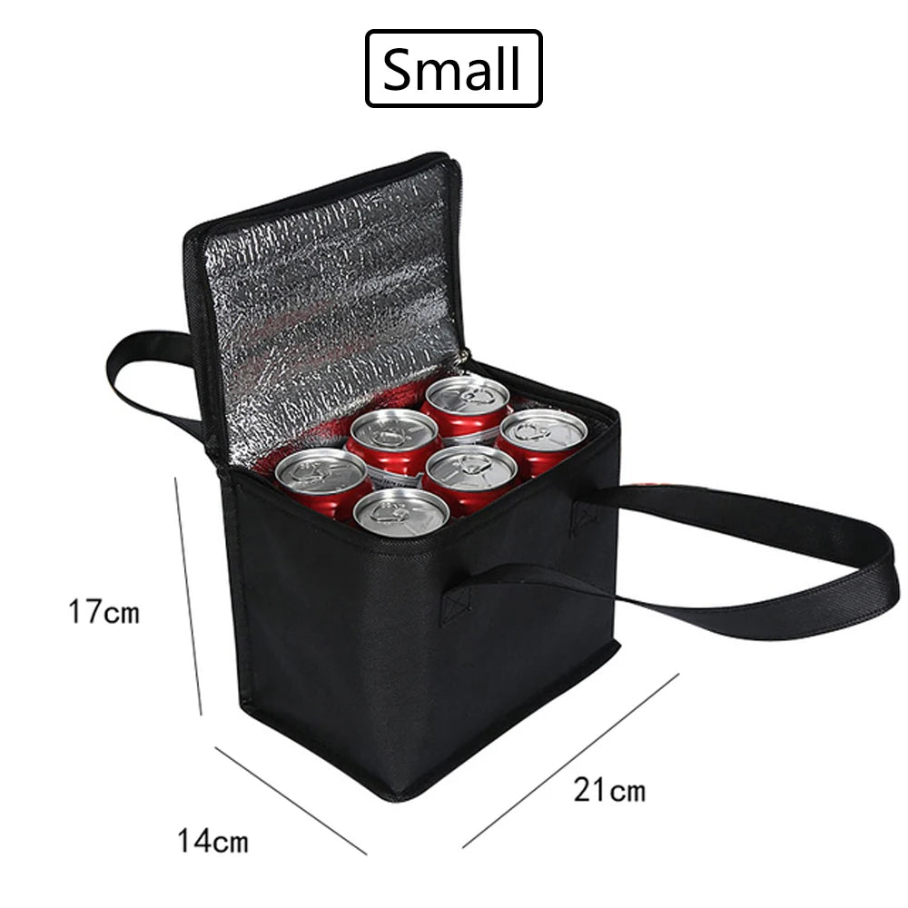 Portable Lunch Cooler Bag Folding Insulation Picnic Ice Pack Food Thermal Bag Drink Carrier Insulated Bags Beer Delivery Bag - Fields Of Fitness