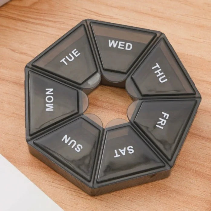Weekly Pill Organizer Large 7 Day Pill Box Organizer Daily Medicine Case for Vitamin Fish Oil Pills Supplements - Fields Of Fitness