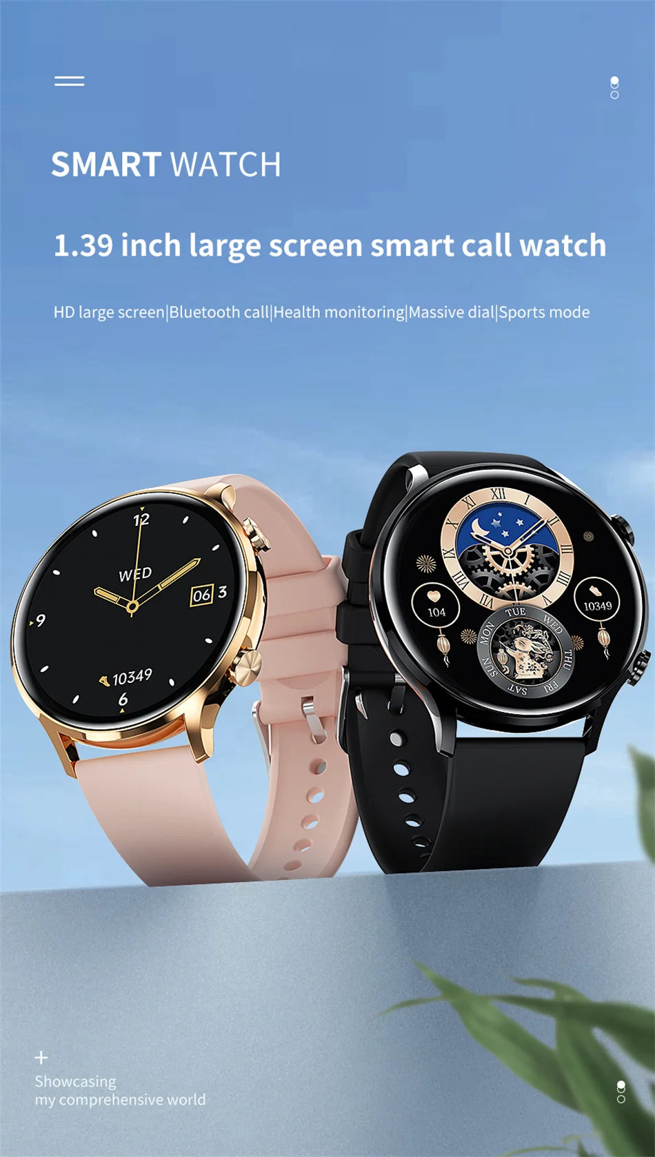 2025 New Smartwatch Women AMOLED HD Screen Always On Display Bluetooth Call IP68 Waterproof GPS Smart Men Watch For Android ios - Fields Of Fitness