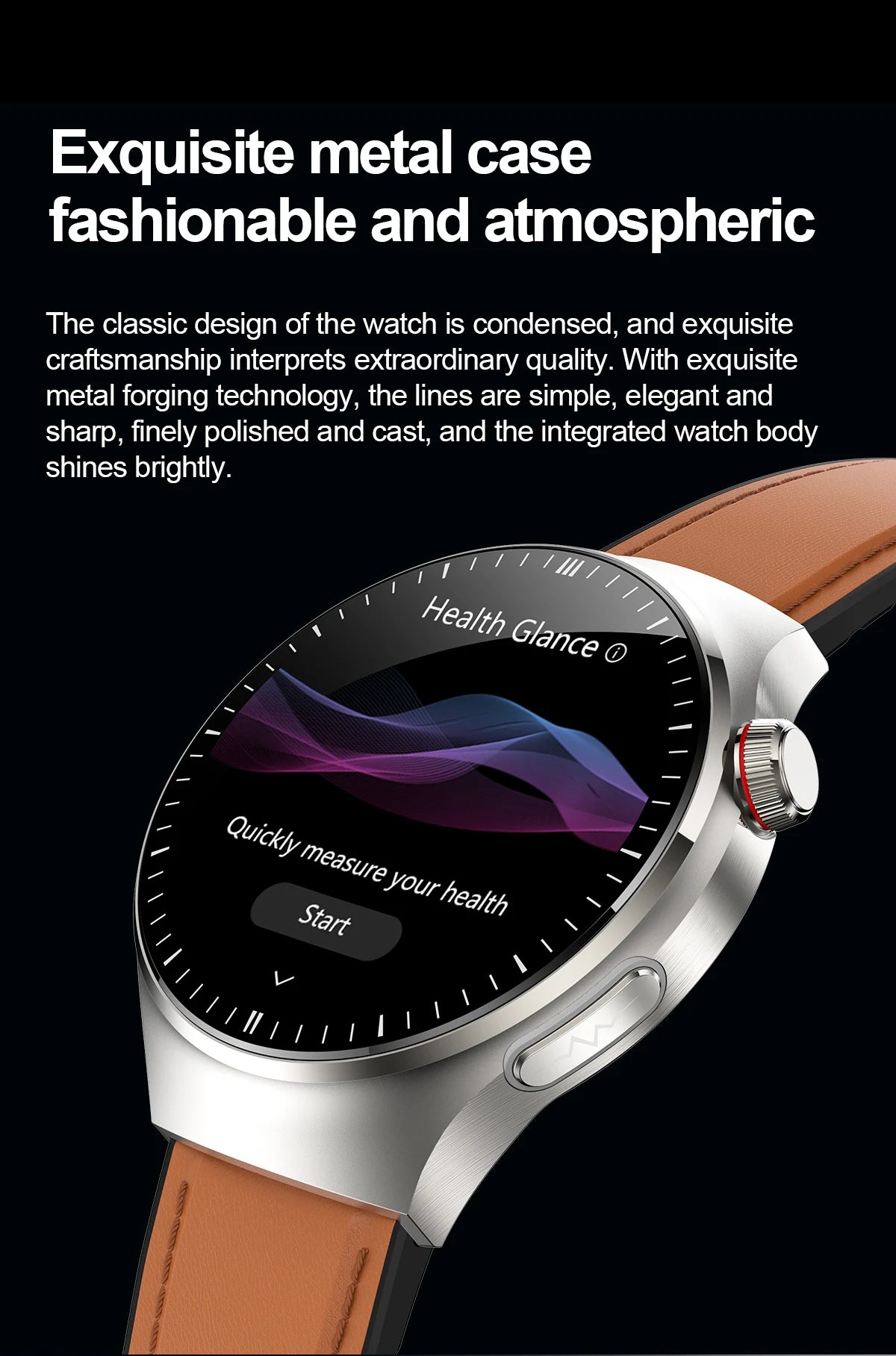 2025 New Nursing Grade Smart Watch Blood oxygen Blood Lipid Uric Acid ECG+PPG Body Temperature Bluetooth Call Health Smartwatch - Fields Of Fitness